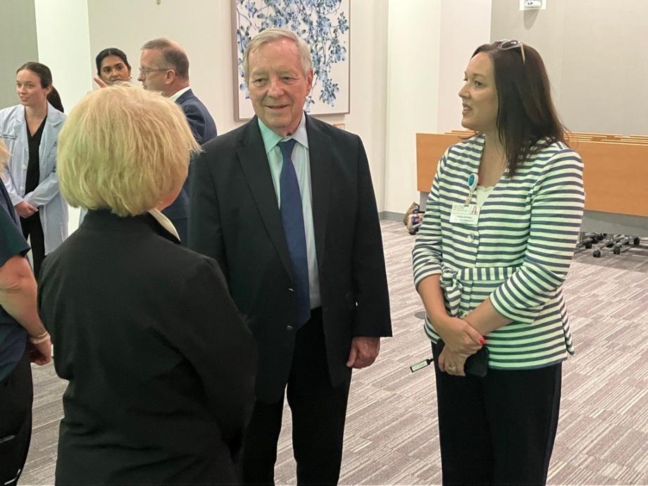 DURBIN TOURS SITE OF OSF HEALTHCARE’S OUTPATIENT DENTAL CLINIC IN PEORIA